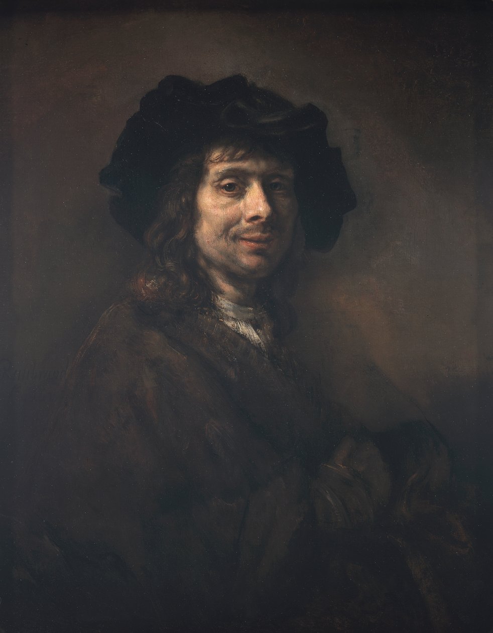 Porträt eines jungen Mannes (vielleicht ein Künstler) von Rembrandt van Rijn