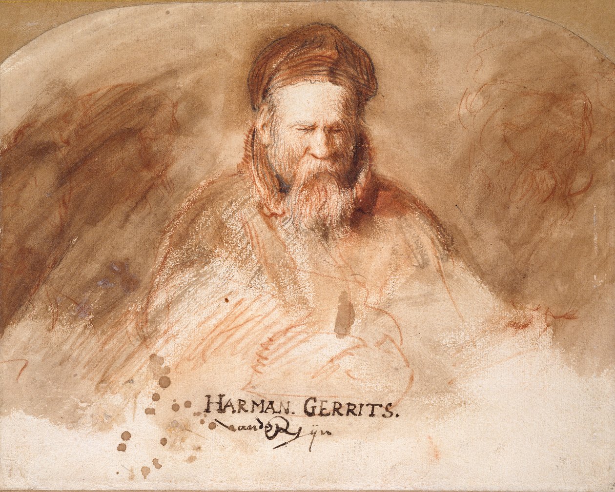 Porträt eines alten Mannes, Rembrandts Vater, 1625-1630 von Rembrandt van Rijn