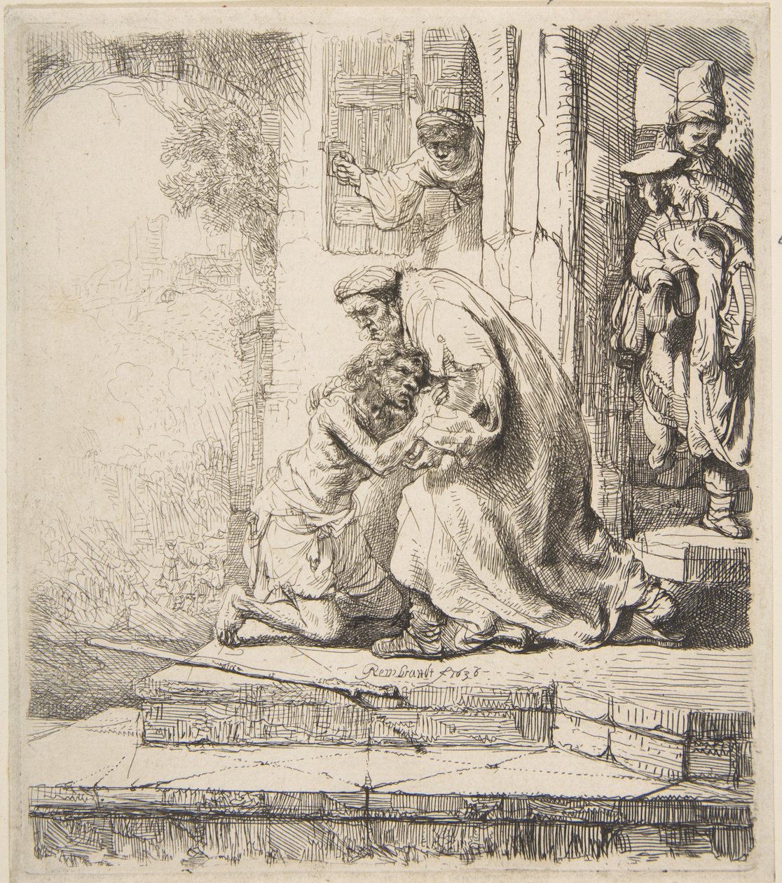 Rückkehr des verlorenen Sohnes, 1620-69 von Rembrandt van Rijn