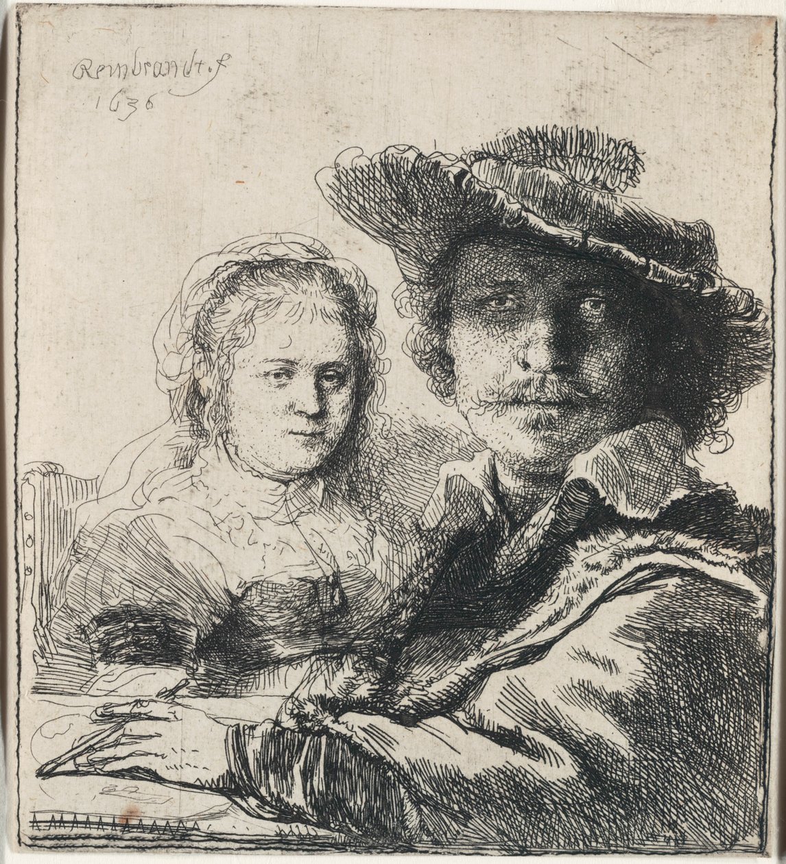 Selbstporträt mit Saskia von Rembrandt van Rijn