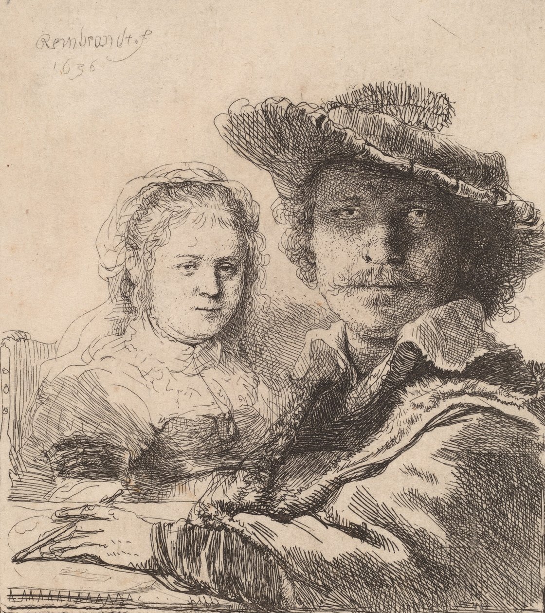 Selbstporträt mit Saskia von Rembrandt van Rijn