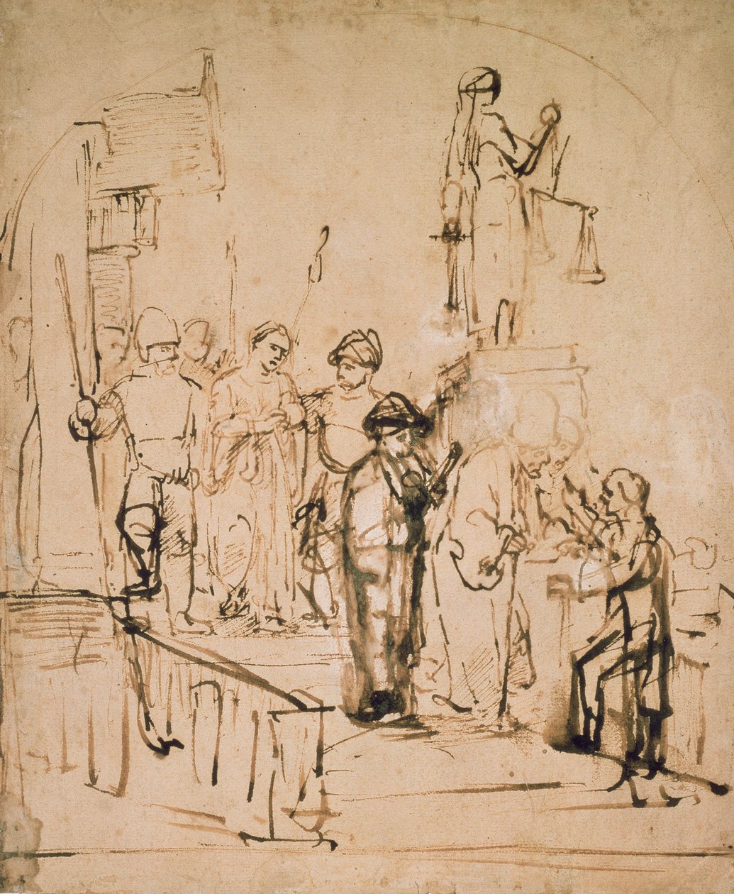 Susanna vor Gericht, 17. Jahrhundert von Rembrandt van Rijn