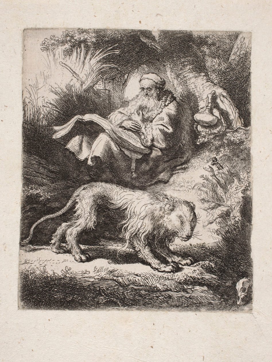 Der heilige Hieronymus lesend von Rembrandt van Rijn