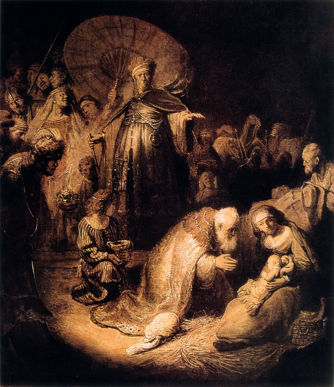 Die Anbetung der Könige, 1632 von Rembrandt van Rijn