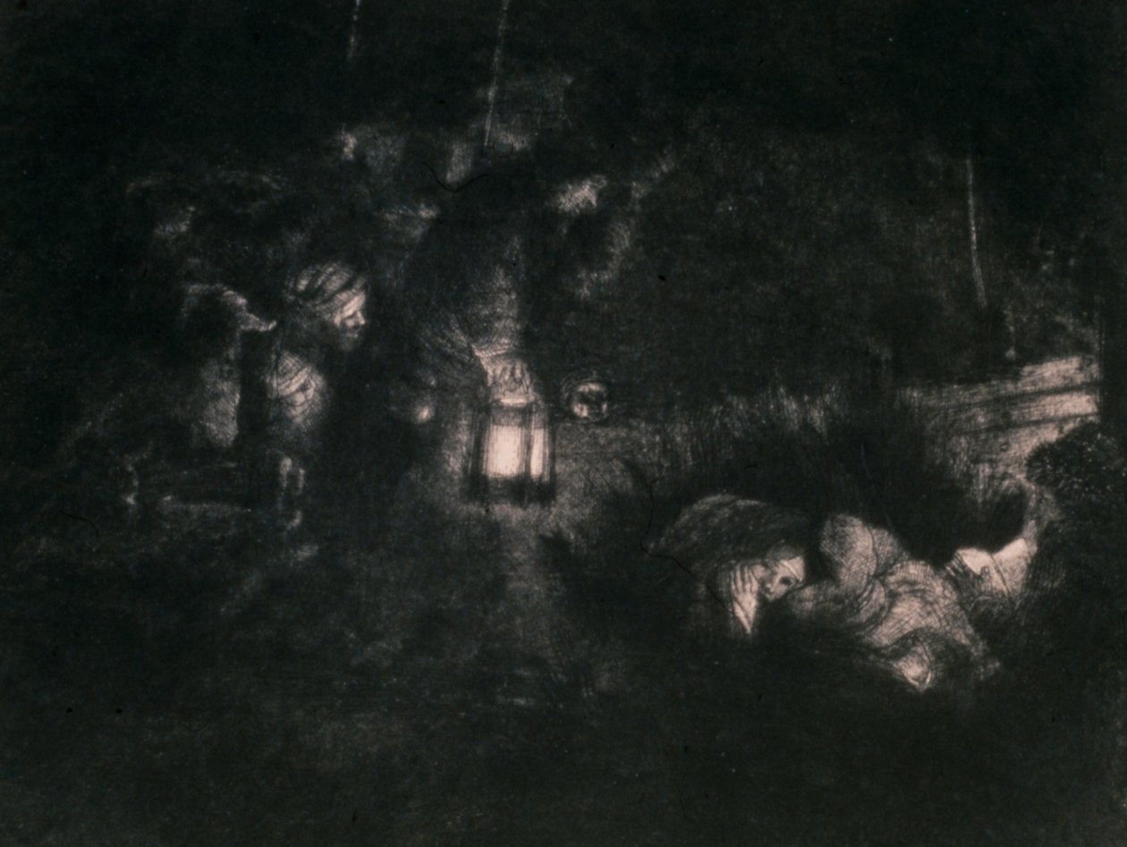 Die Anbetung der Hirten von Rembrandt van Rijn