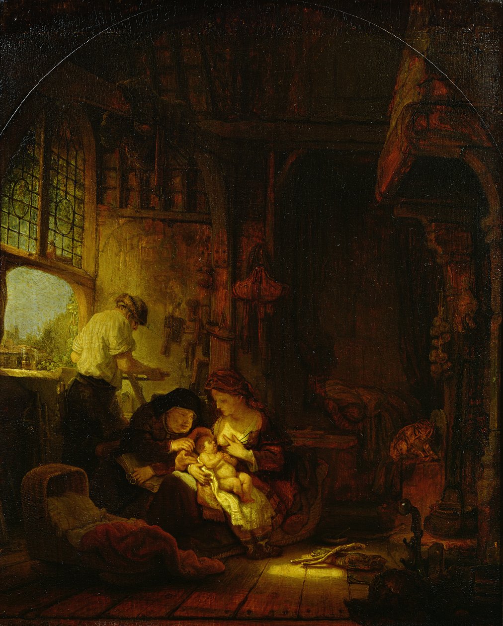 Die Werkstatt des Zimmermanns, 1640 von Rembrandt van Rijn