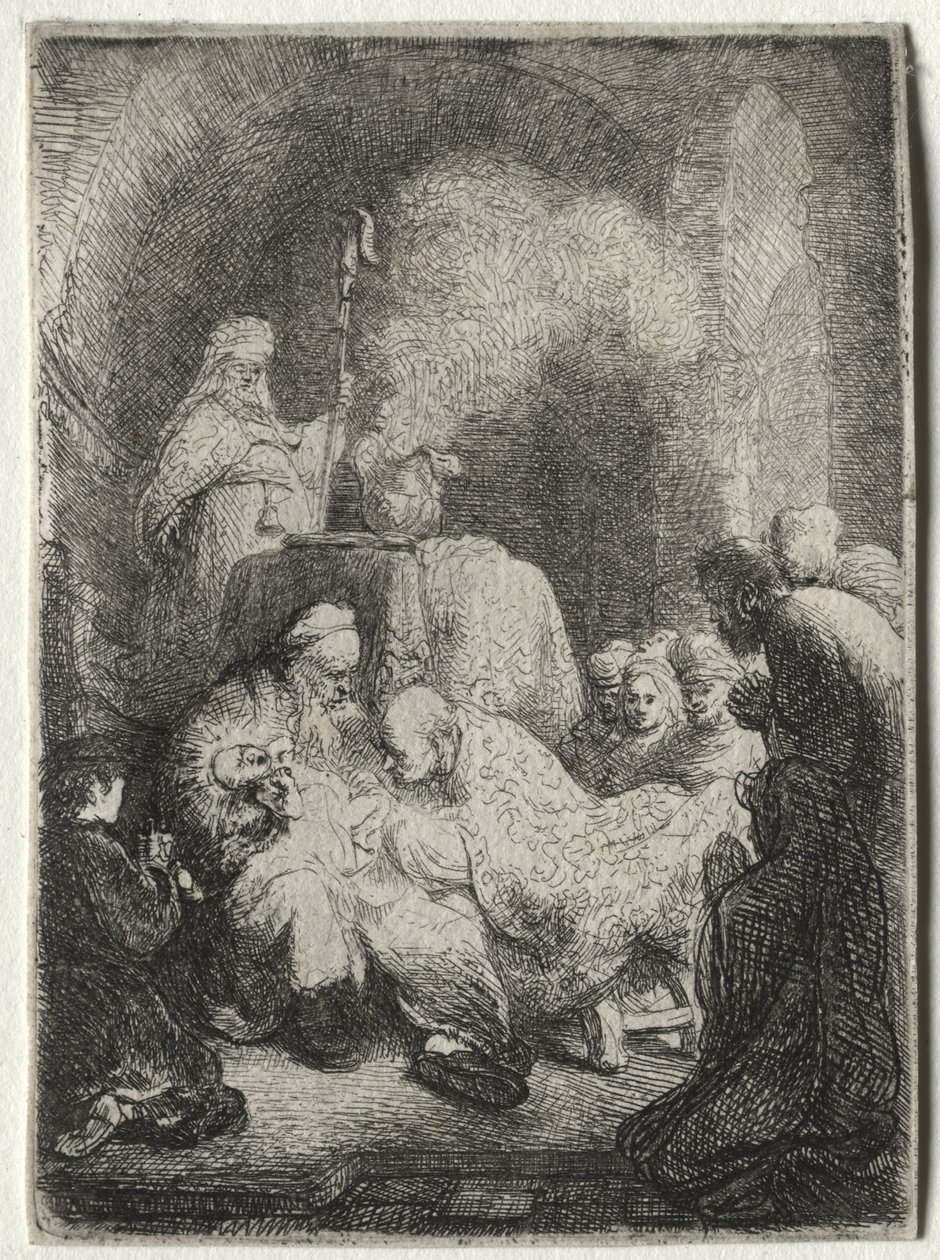 Die Beschneidung: Kleine Platte von Rembrandt van Rijn