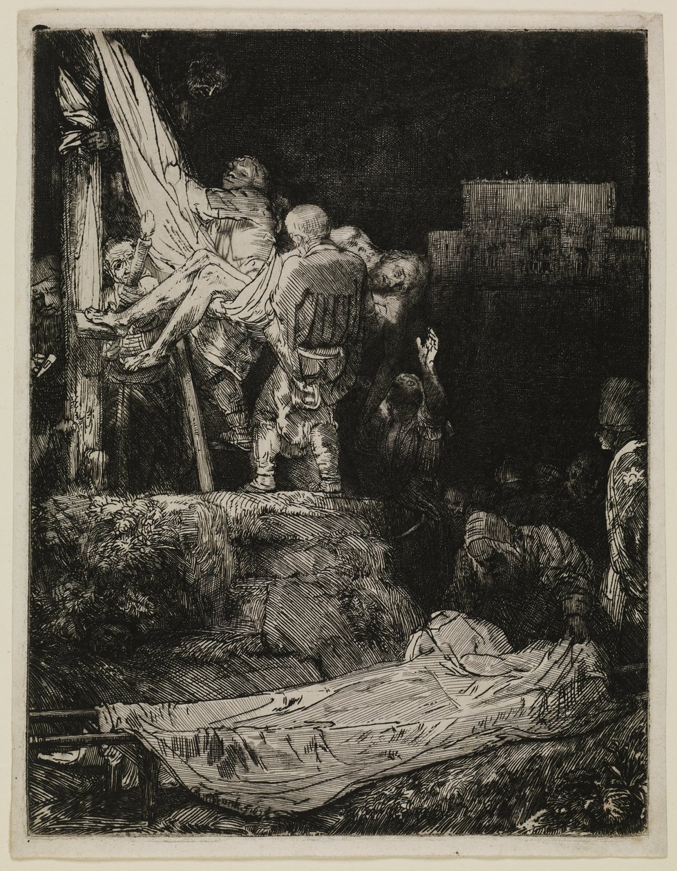 Die Kreuzabnahme bei Fackellicht von Rembrandt van Rijn