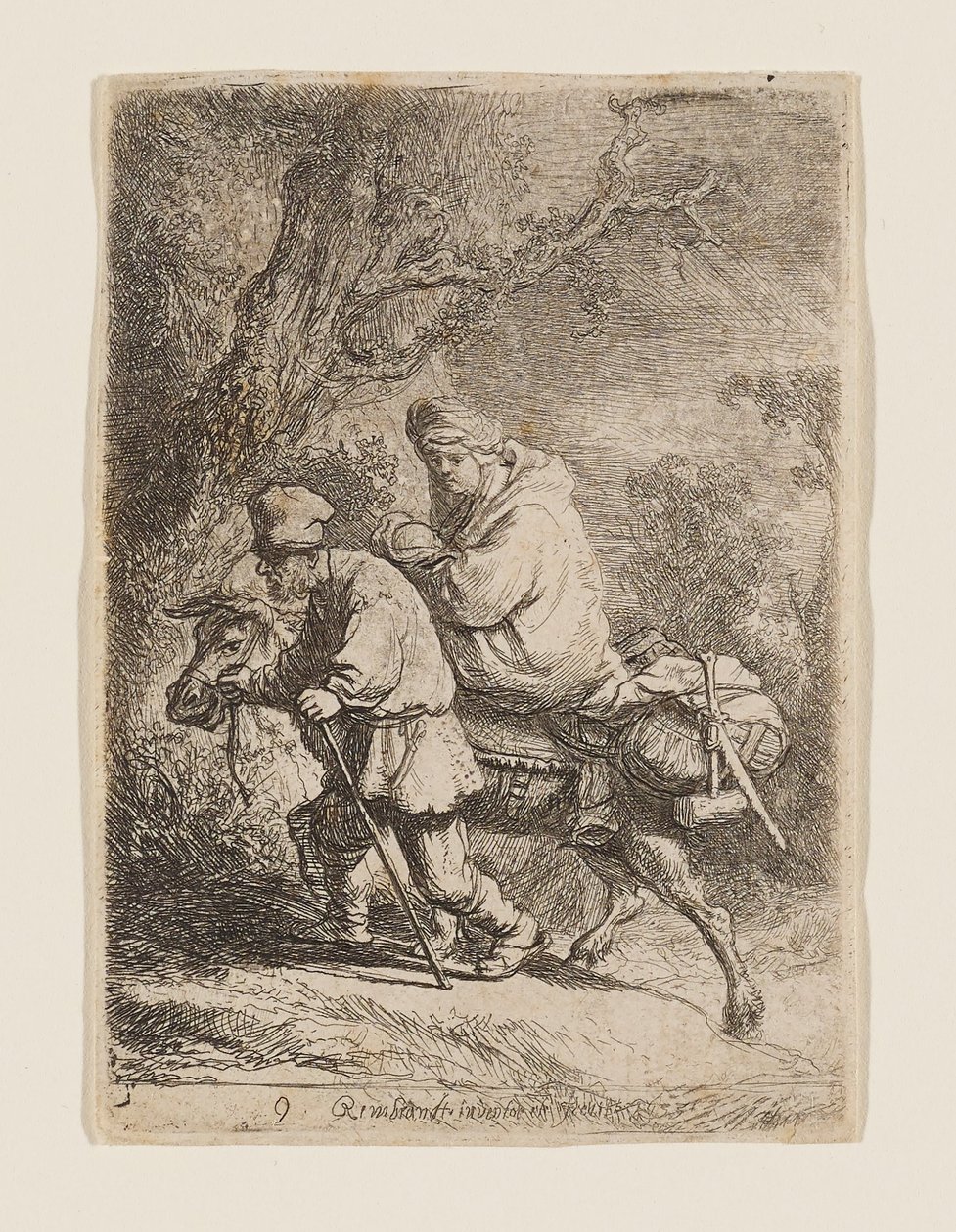 Die Flucht nach Ägypten von Rembrandt van Rijn
