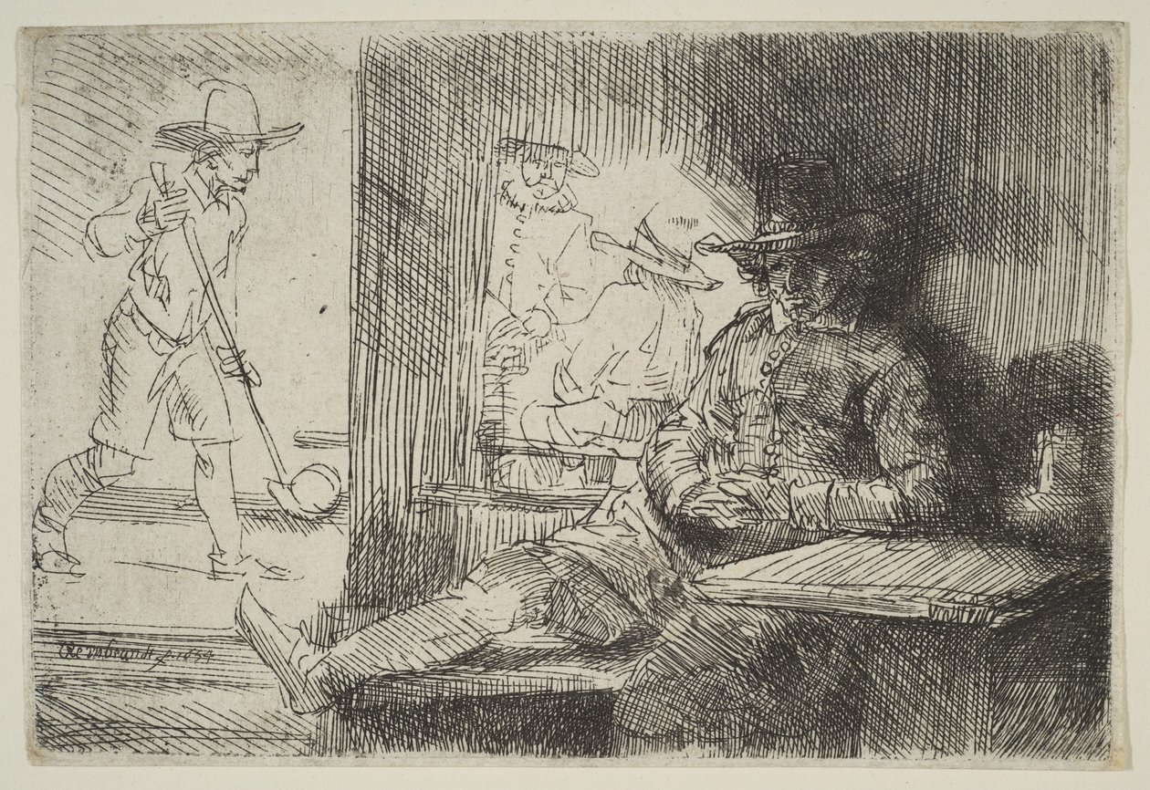 Der Golfspieler von Rembrandt van Rijn