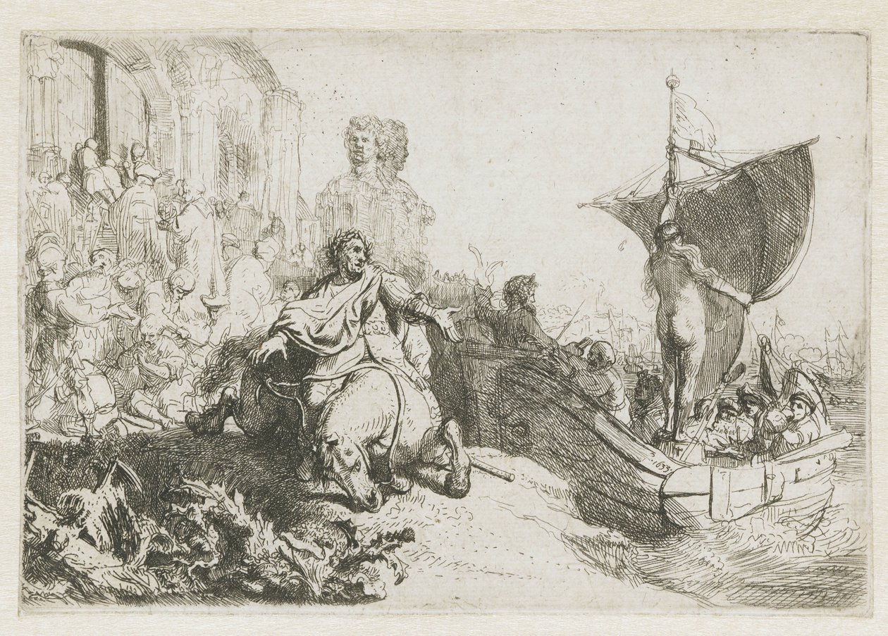Das Schiff des Glücks von Rembrandt van Rijn