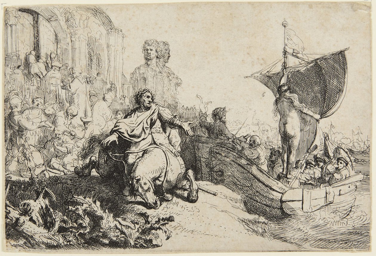 Das Schiff des Glücks von Rembrandt van Rijn