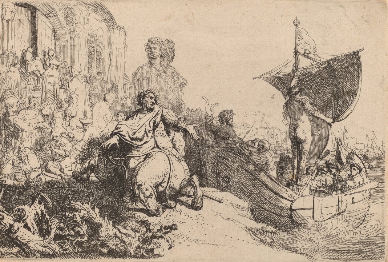 Das Schiff des Glücks von Rembrandt van Rijn