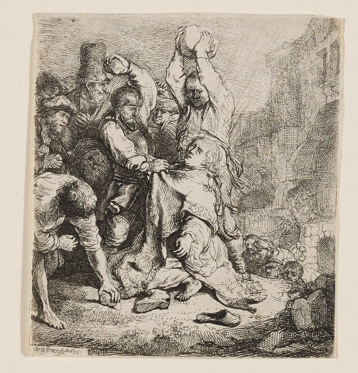 Die Steinigung des Heiligen Stephanus von Rembrandt van Rijn