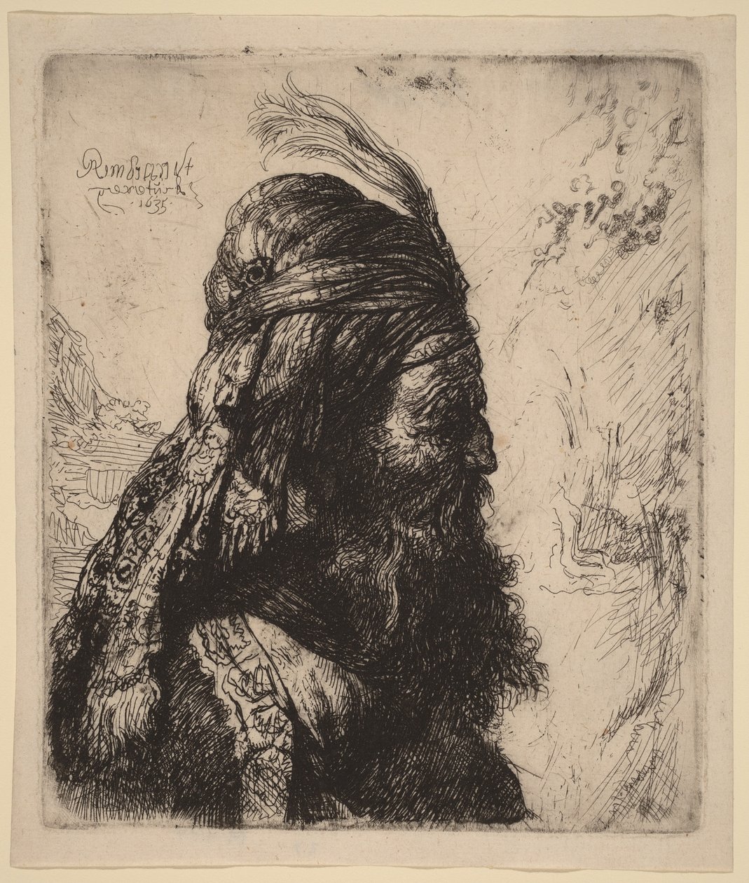 Der dritte orientalische Kopf von Rembrandt van Rijn