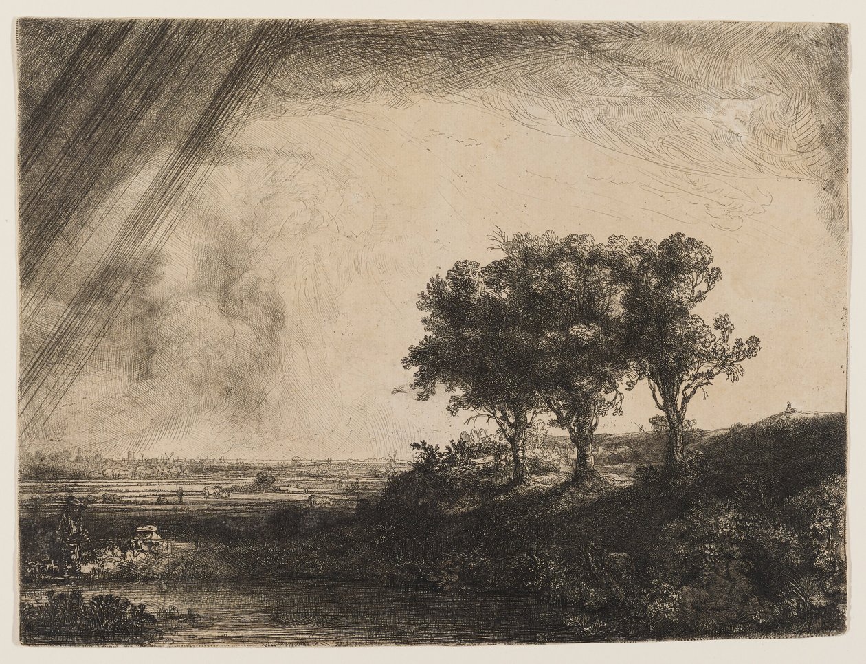 Die drei Bäume von Rembrandt van Rijn