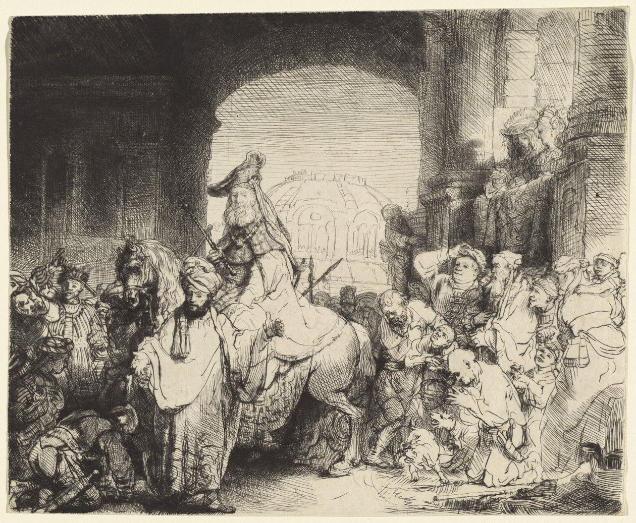 Der Triumph des Mordechai von Rembrandt van Rijn