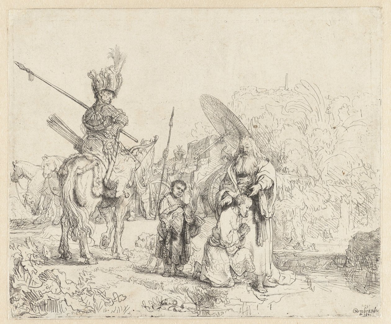 Die Taufe des Eunuchen von Rembrandt van Rijn