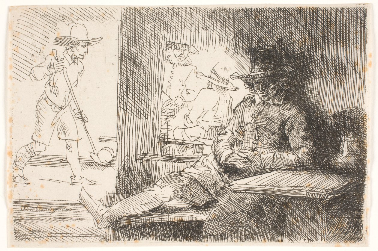 Der Golfspieler von Rembrandt van Rijn
