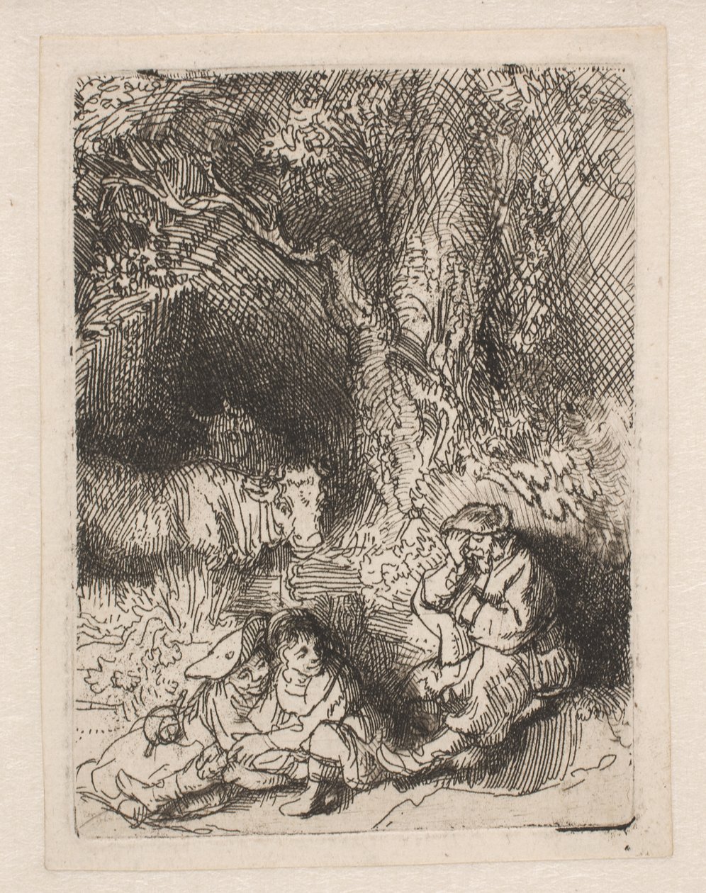 Der schlafende Hirte von Rembrandt van Rijn