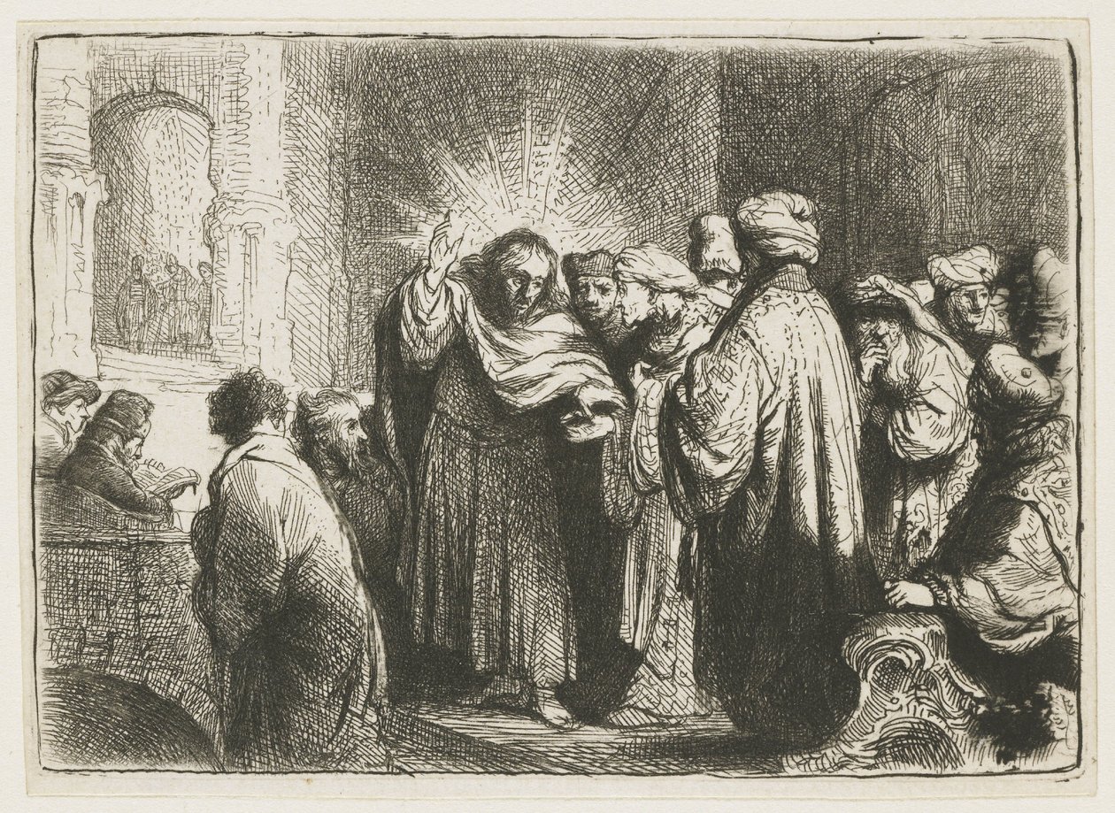 Die Steuerzahlung von Rembrandt van Rijn