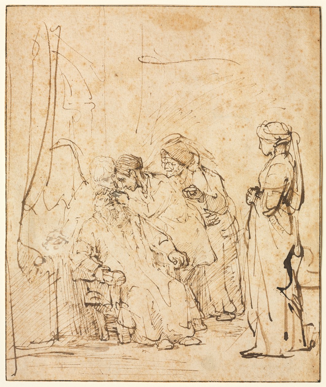 Tobias heilt die Blindheit seines Vaters von Rembrandt van Rijn