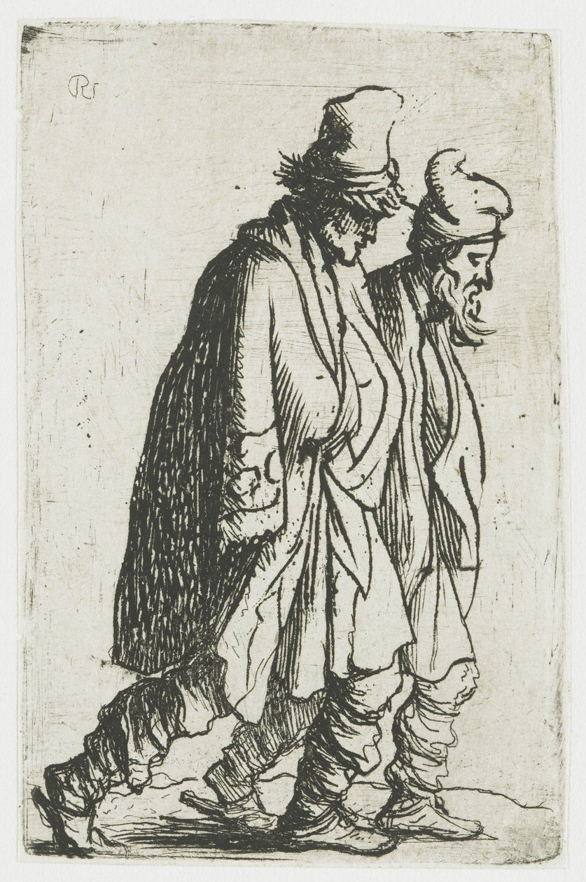 Zwei Bettler von Rembrandt van Rijn