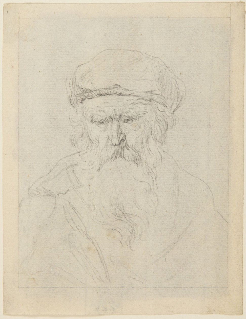Melancholischer Greis von Rembrandt van Rijn