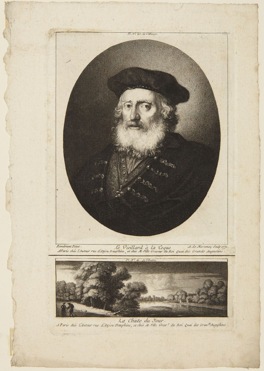 Alter Mann mit Mütze von Rembrandt van Rijn