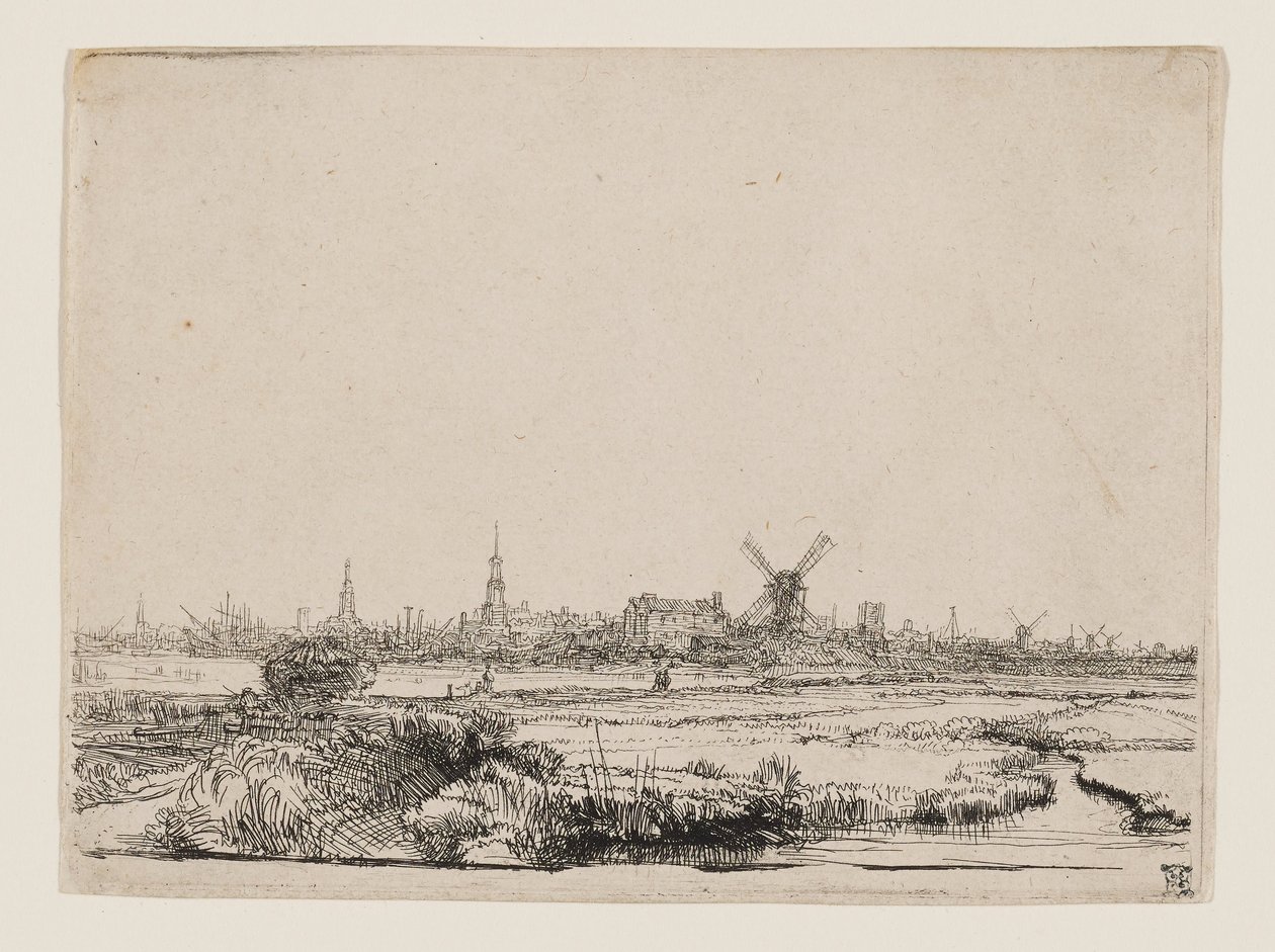 Ansicht von Amsterdam von Rembrandt van Rijn