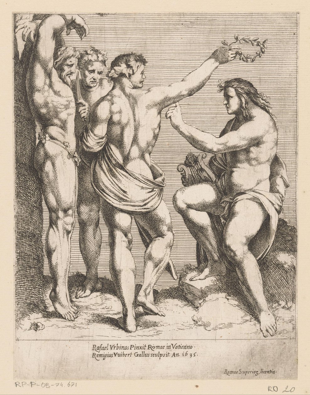 Apollo und Marsyas von Remy Vuibert