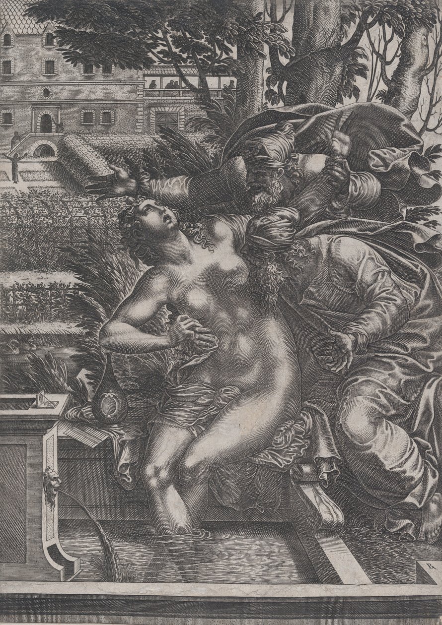 Susanna und die Ältesten von Rene Boyvin