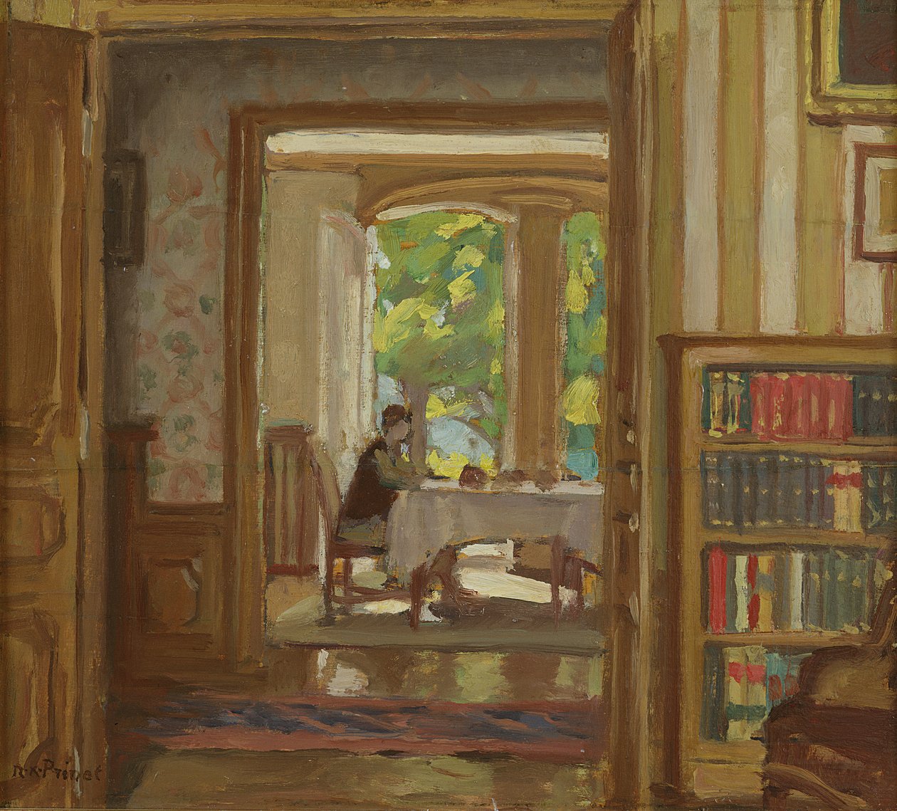 Das Esszimmer in Clos Saint-Jean, Bourbonne-les-Bains von René François Xavier Prinet