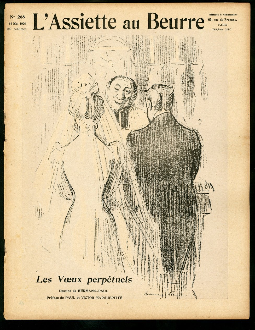 Titelblatt von Der Butterteller, Nummer 268, Satirique en Couleurs von Rene George Hermann Paul