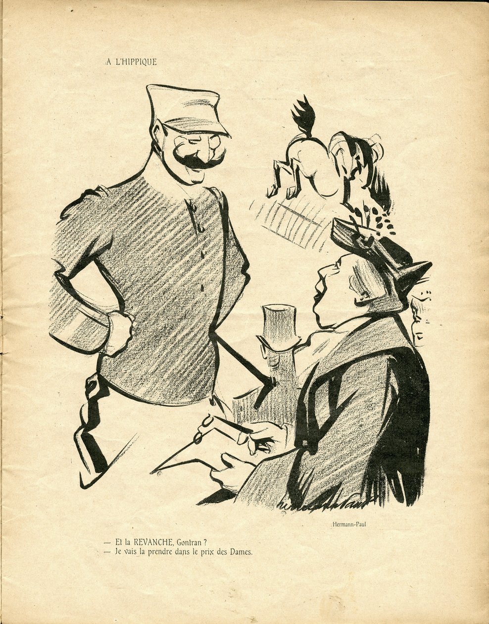 Illustration von Hermann-Paul (1864-1940) in Die Wildente von Rene George Hermann Paul
