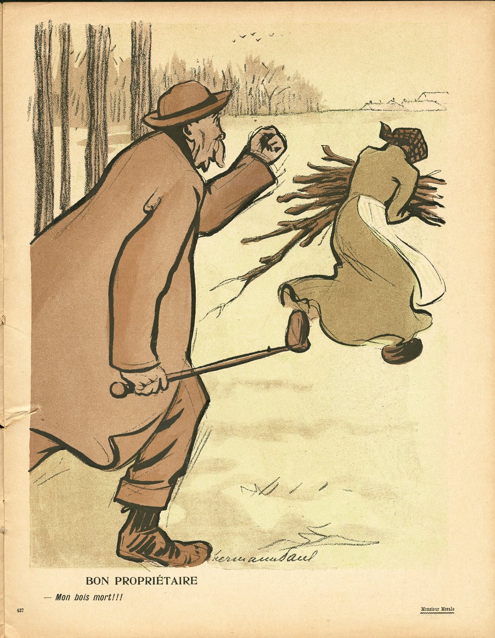 Der Butterteller, Nummer 236, Satirisch in Farben von Rene George Hermann Paul
