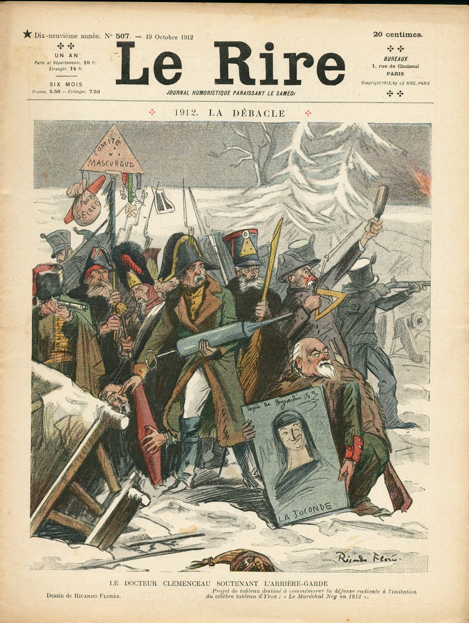 Titelblatt von „Das Lachen“, Satirisch in Farben von Ricardo Flores