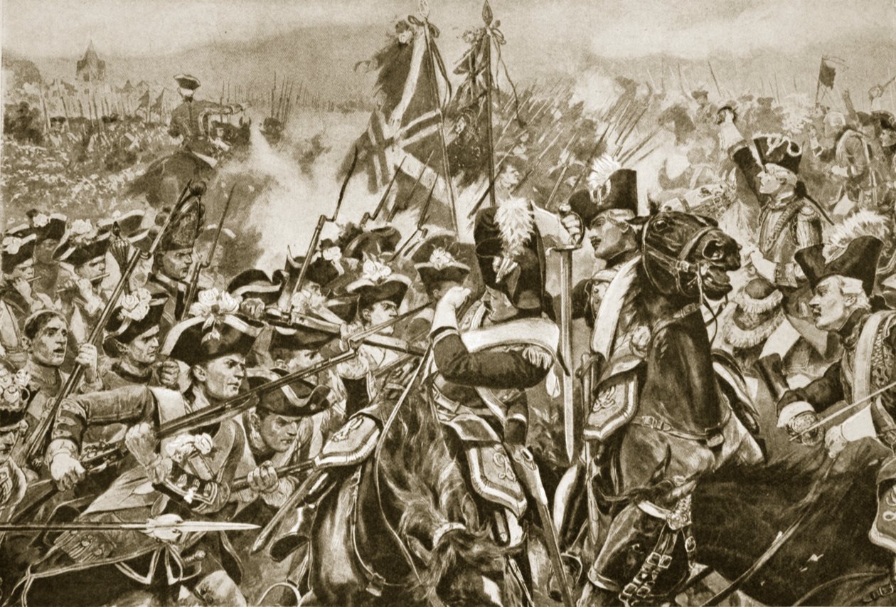 Die Schlacht von Minden, 1. August 1759 von Richard Caton Woodville junior
