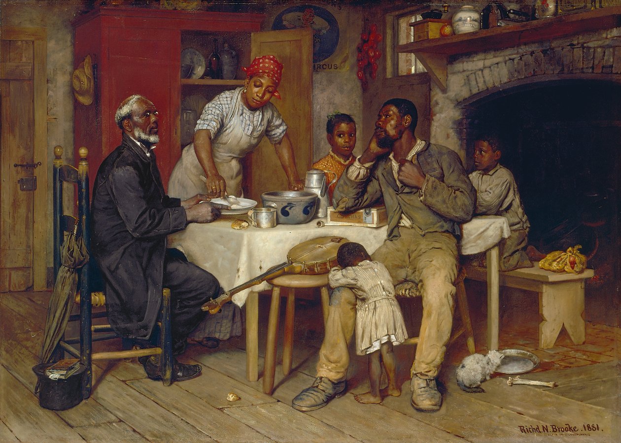 Ein Pastoralbesuch, 1881 von Richard Norris Brooke