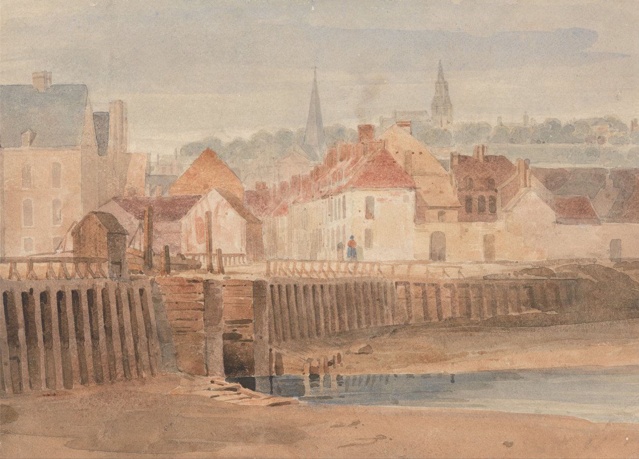 Hafen von Boulogne von Richard Parkes Bonington