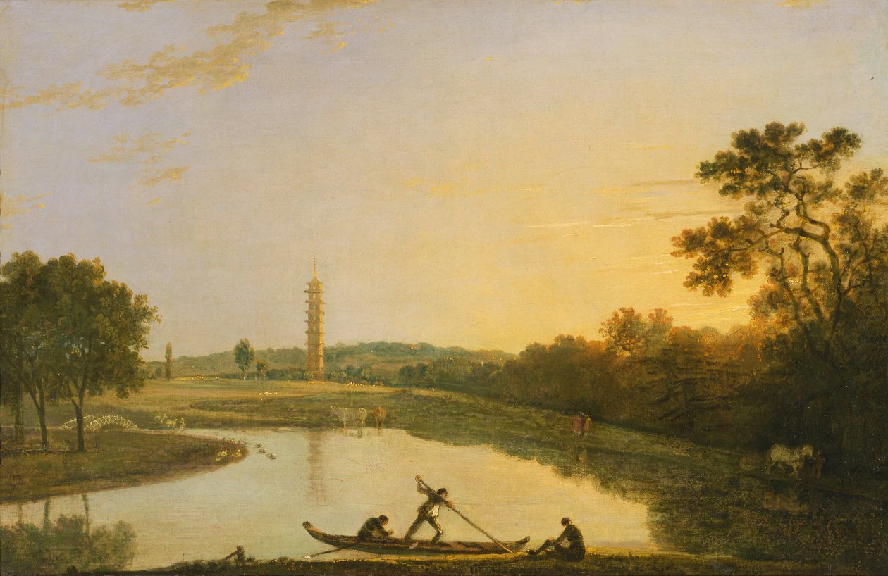 Kew Gardens - Die Pagode und die Brücke von Richard Wilson