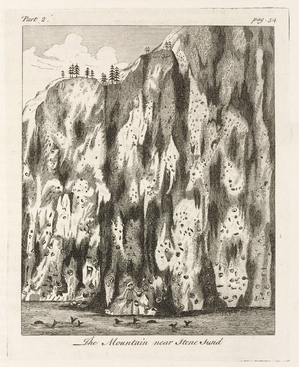 Der Berg bei Stone Sund, Norwegen von John Pardon