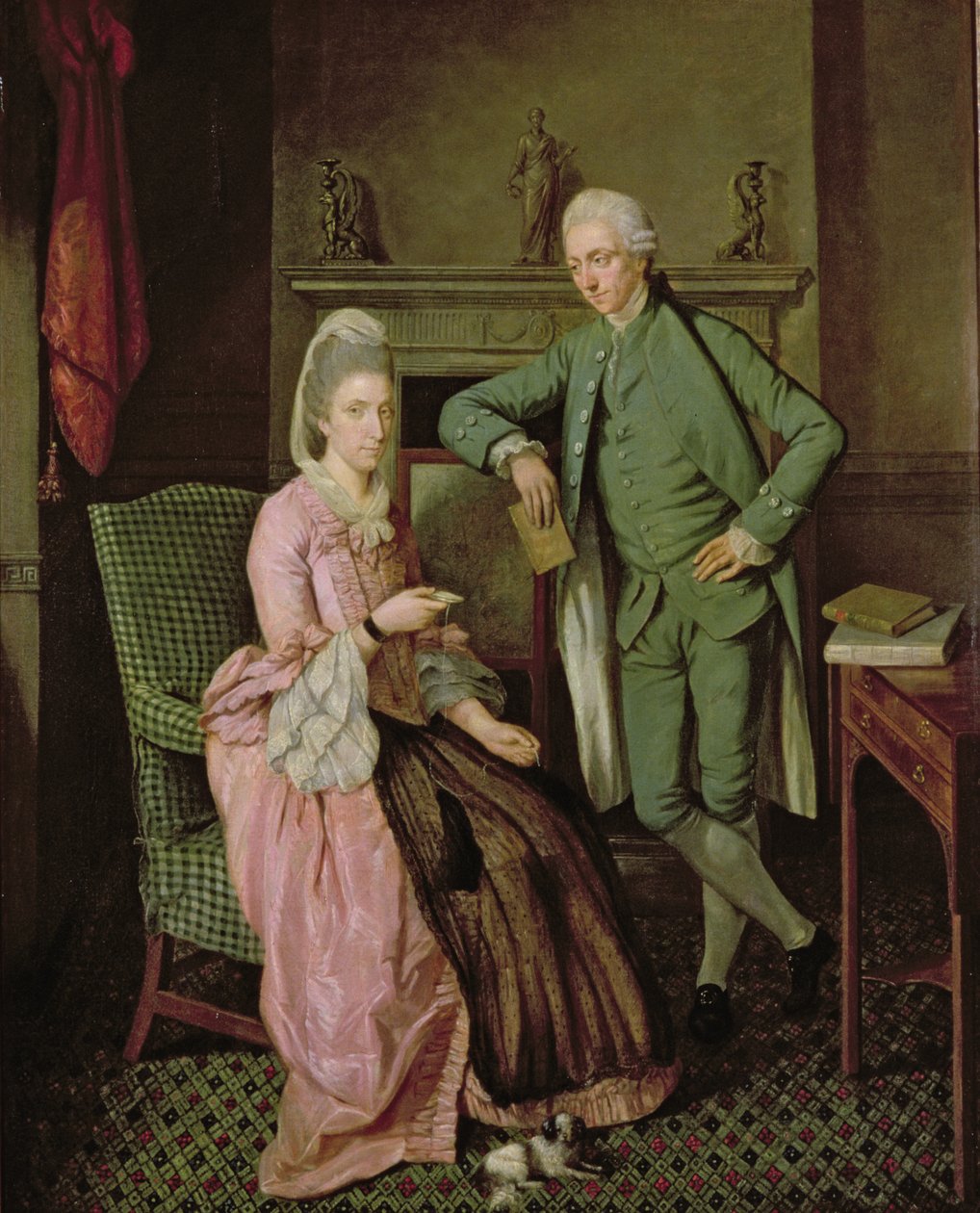 Konversationsstück, Mitte der 1770er Jahre von Richard (attr. to) Brompton
