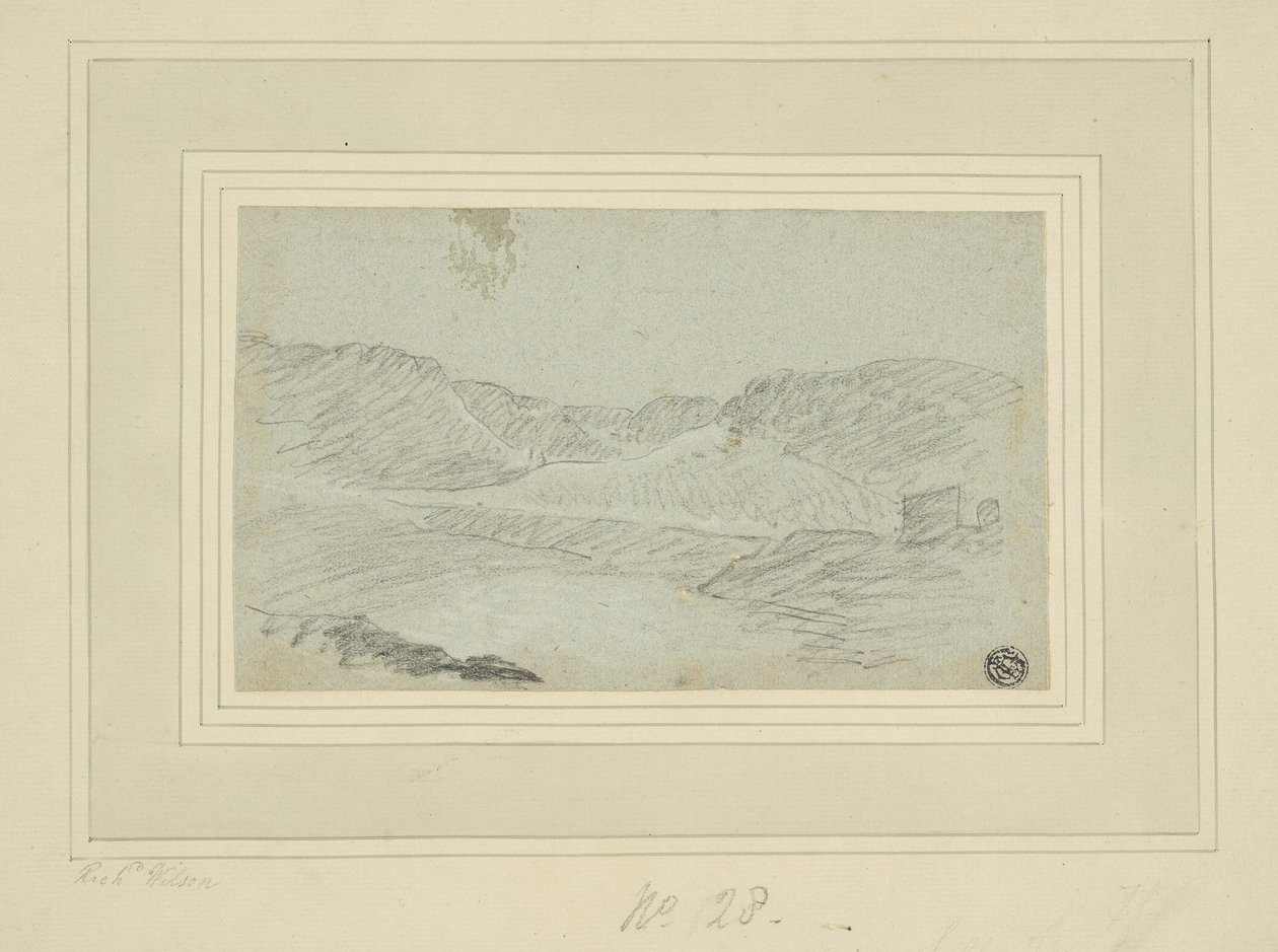 Hügelige Landschaft von Richard (attr.to) Wilson