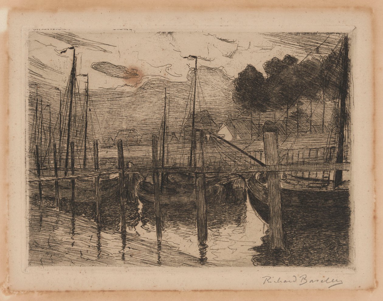 Boote setzen zur See von Richard Baseleer