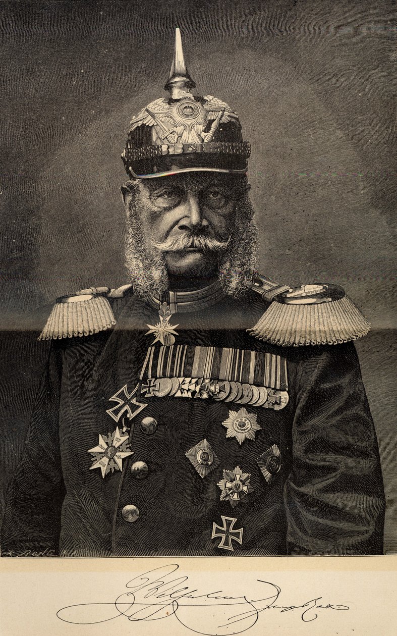 Wilhelm I. 1797-1888, König von Preußen und Deutscher Kaiser, im Alter von 90 Jahren, 1887 von Richard Bong
