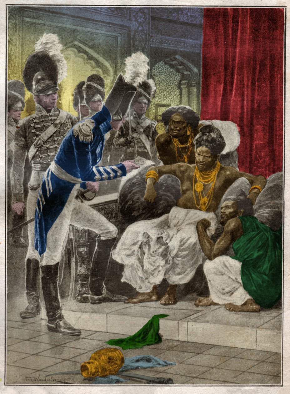 Sri Vikrama Rajasinha, König von Kandy (Sri Lanka), 1815 von den Engländern abgesetzt von Richard Caton (after) Woodville