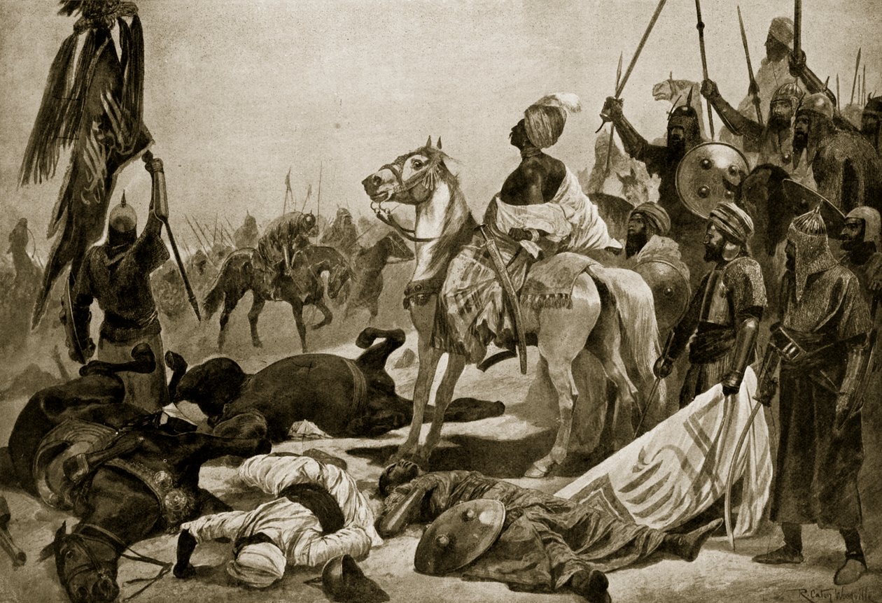 Hyder Ali bei Conjeveram, 1780, Illustration aus 