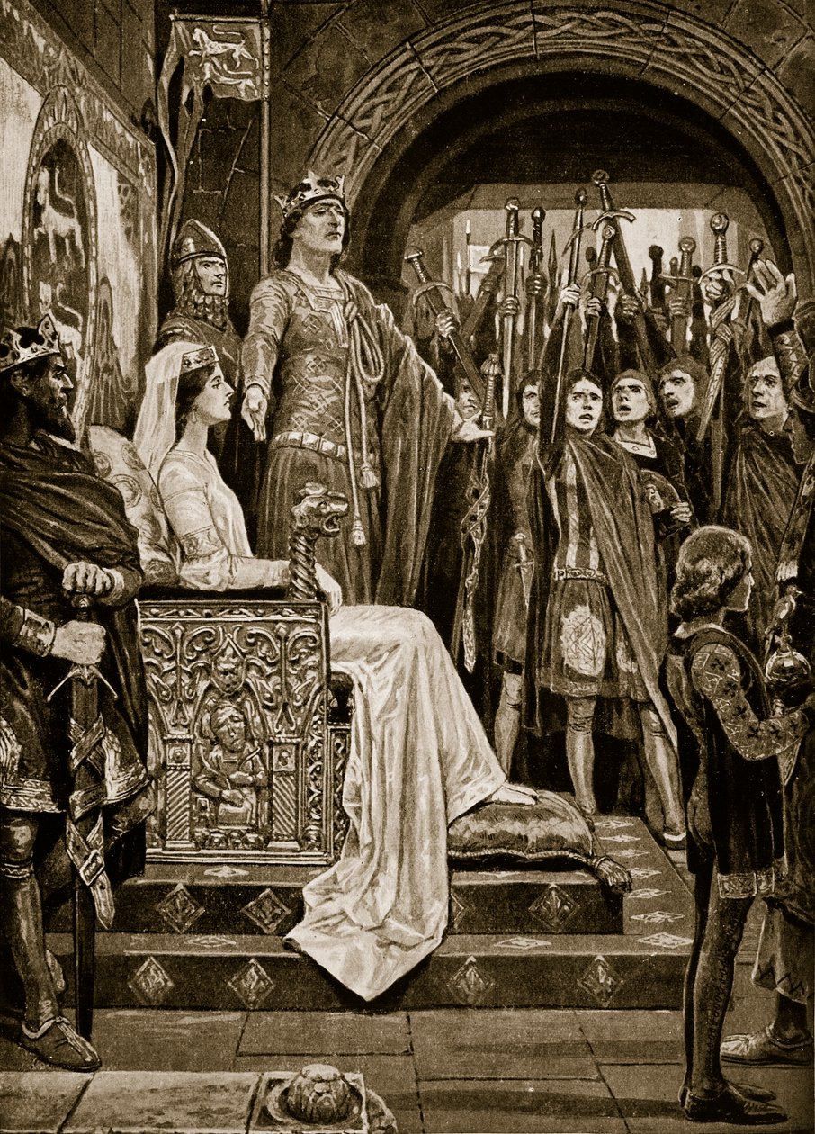 Die Versammlung in Windsor, 1126, Illustration aus 