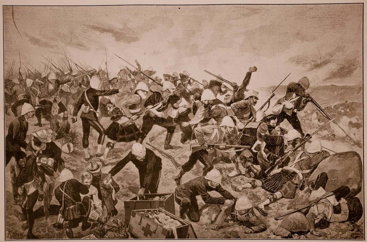 Die Schlacht am Majuba Hill von Richard Caton Woodville junior